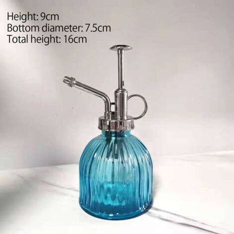 Vintage-Pflanzensprüher aus Glas mit Kunststoffpumpe – Sprühgerät für umweltfreundliches Gießen – 230-ml-Behälter