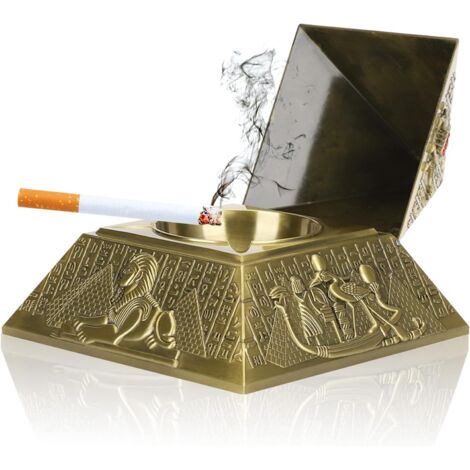 Vintage-Pharaonenfigur aus Metall im ägyptischen Stil, handgefertigte Dekoration für Sammler, originelles und edles Geschenk