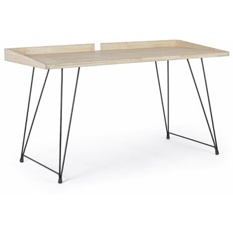 Vintage Schreibtisch "District" für Büro und Schlafzimmer aus Naturholz 142 cm