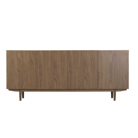 Vintage-Sideboard mit vier Türen aus dunklem Holz B180 cm SANAA