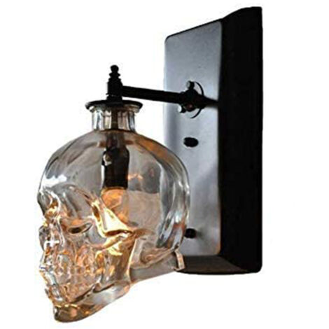 Vintage-Skelett-Wandlampe, Landhausstil, antike Dekoration für Bar, Loft, Halloween, Flur