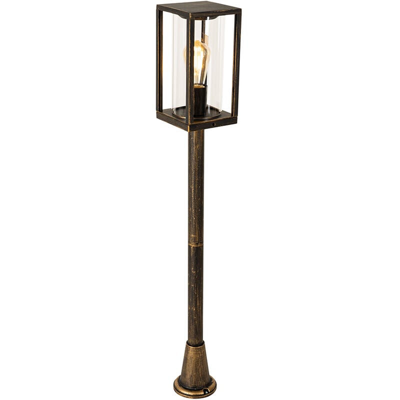 Vintage standing outdoor lamp antique gold 100 cm IP44 - Charlois - Gold/Messing