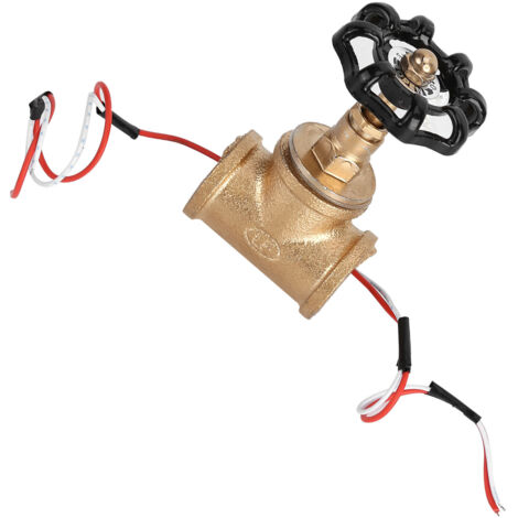 Vintage Steampunk Industrie-Lampenschalter in Schwarz mit rotem und weißem Kabel