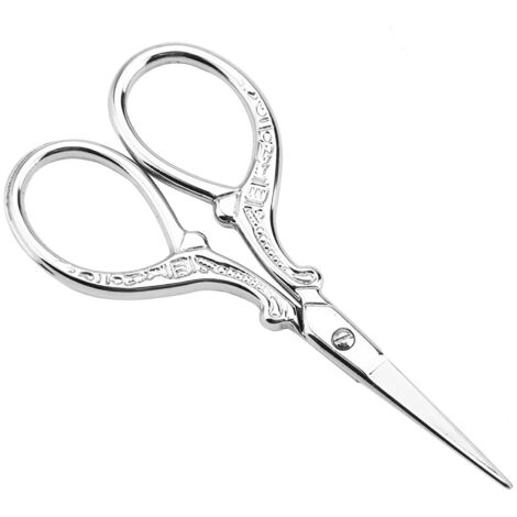Vintage Stickschere für DIY-Nähprojekte und Kreuzstich (silber)