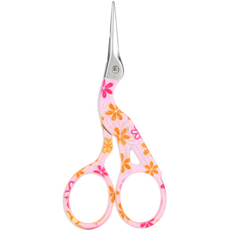 Vintage-Stickschere für Stoff, DIY-Nähzubehör für den Haushalt aus rosafarbenem Porzellan mit Blumenmuster
