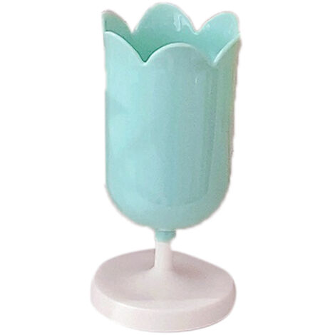 Vintage-Stiftehalter in Tulpenform – Schreibtisch-Organizer mit großem Fassungsvermögen für Zuhause und Büro – Grünes Deko-Accessoire