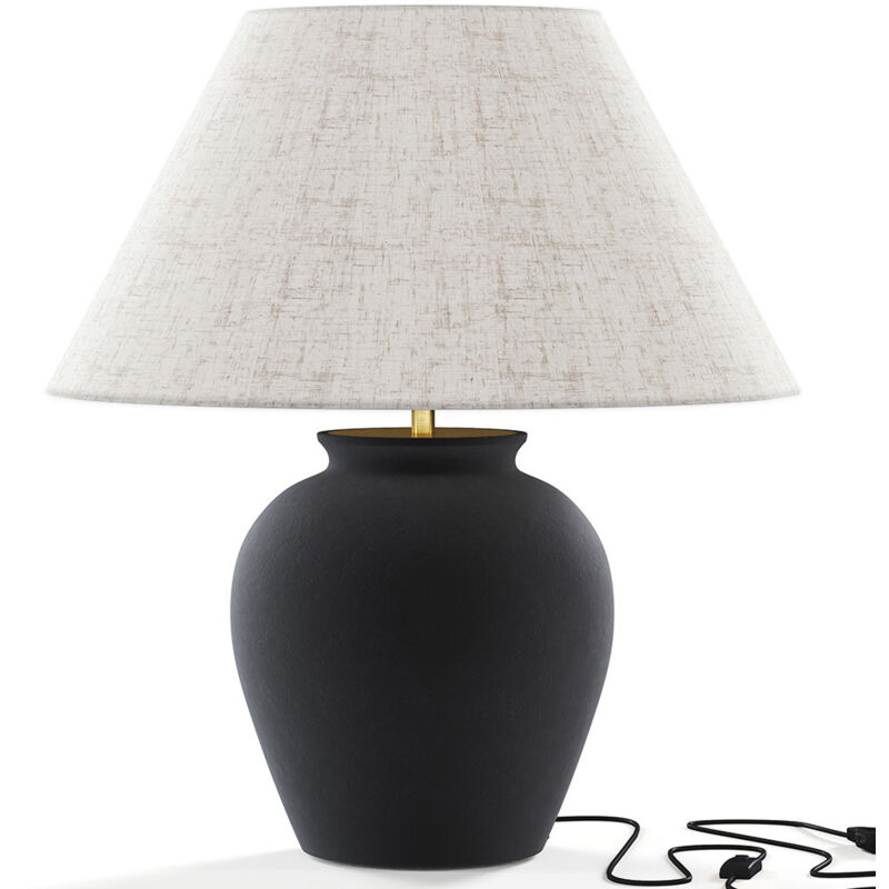 Image of Vintage Table Lamp - Ceramic Base&hellip;