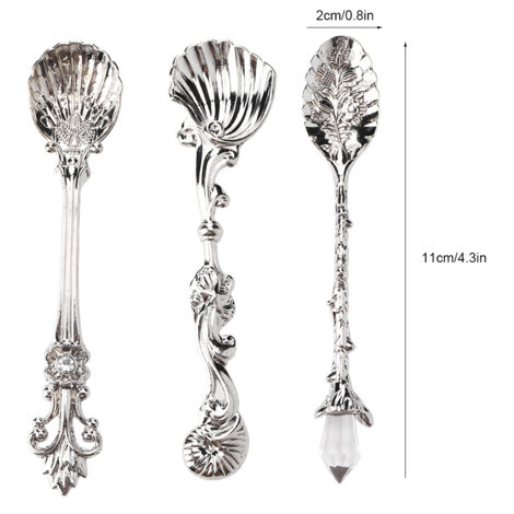 Vintage-Teelöffel, Retro-Dessertlöffel, antikes Küchenutensil