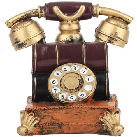 Vintage-Telefon aus Kunstharz, Retro-Dekoration für Bartische und Filmaufnahmen