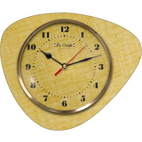 VINTAGE - THE CLOCK MEDIATOR VINTAGE - Pick orologio da parete retrò -  Resistente e durevole - Prodotto in Spagna nei Paesi Baschi - PISTACHE  VINTAGE