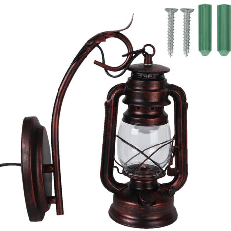 Vintage Wall Lantern Light Lamp for Bedroom Living Dining Room Cafe Bar Hallway Decor