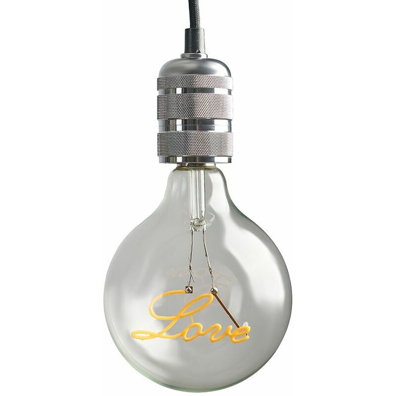 Vintage worded 'Love' 2W Globe Bulb - ES E27