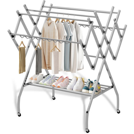 VINTEKY Etendoir à Linge Sechoir a linge etendoir pliable ailes pliables Etendage à Linge