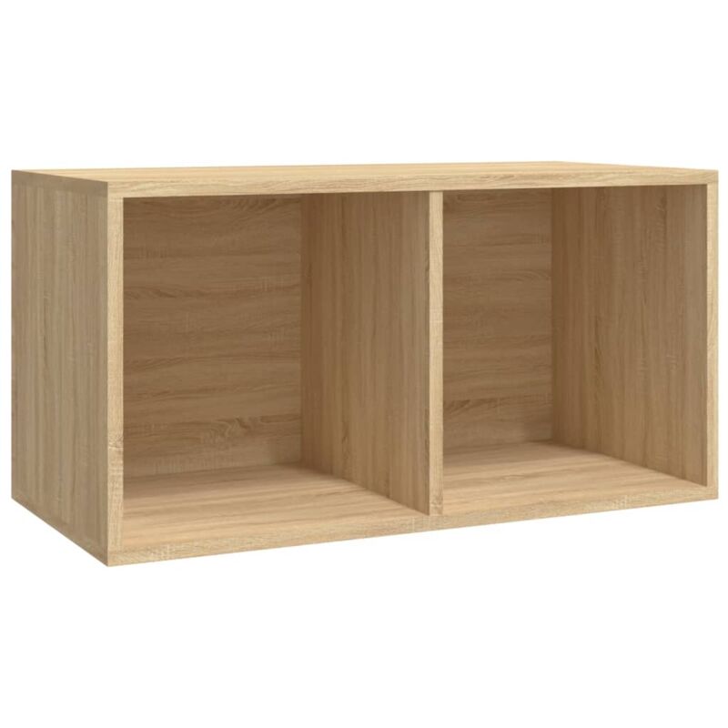 Vinyl Storage Box Sonoma Oak 71x34x36 Cm Engineered Wood Vidaxl