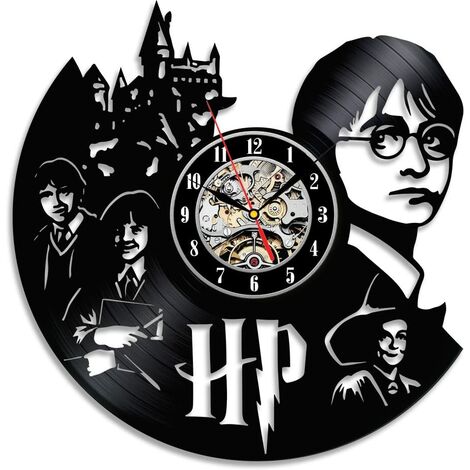 Vinyl Uhr Schlafzimmer Wanddekoration Geschenk für Harry Potter Fans