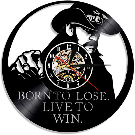 Vinyluhr Motorrad Partyband Motörhead Schallplattenwanduhr Retro Nostalgische Heimwanduhr