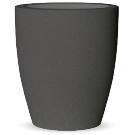 NEWGARDEN BE HAPPY! 30 Jardinière Ronde Moderne d'Intérieur et d'Extérieur Pour Plantes et Fleurs Très Résistante au Temps. Fabriqué en polyéthylène en Espagne - Terracotta