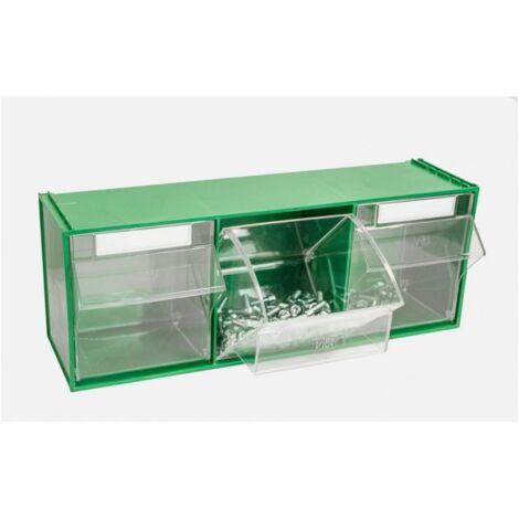 Vipa CASSETTIERA COMPONIBILE FOX 105 VERDE 3 cassetti mm. 600x214x240 h
