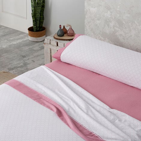 Manta rosa 150 x 200 pompones textura suave colcha sofá cama comodidad Samur