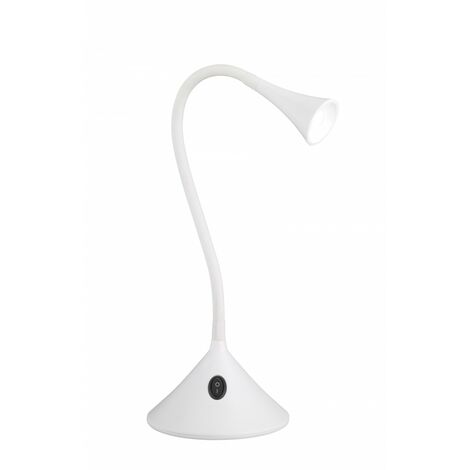 Viper Lámpara de Escritorio Led Blanca Alt. 31 cm Trio Lighting