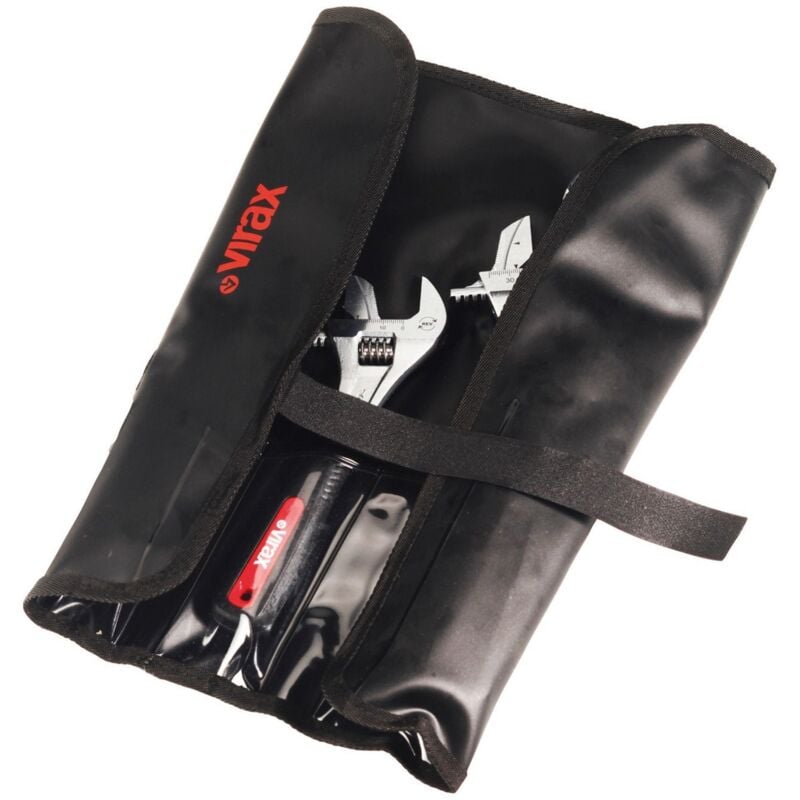 Virax - Clé à molette réversible 6-8-10 Dans un étui en tissu - 17039