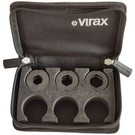 Virax – Coffret inserts profil RF-P 16-20-25 pour sertisseuses L2X, M2X, i26, M20+, M21, ML21+ – Inserts déportés pour sertissage précis – Acier haute résistance 33 HRC