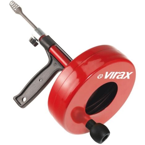 VIRAX Rohrreiniger mit Trommel 7,5m/6,4mm - 290600