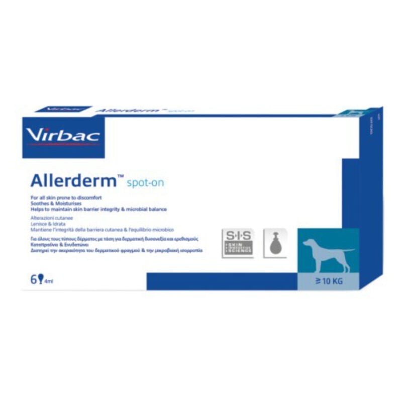 Virbac - Allerderm mittel- und gro¤er Hunde, 6 pip 4 ml