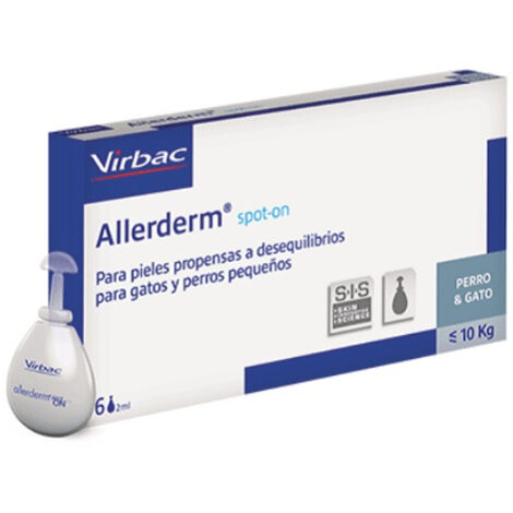 Virbac Allerderm Spot-sur petits chiens, 6 pip 2 ml