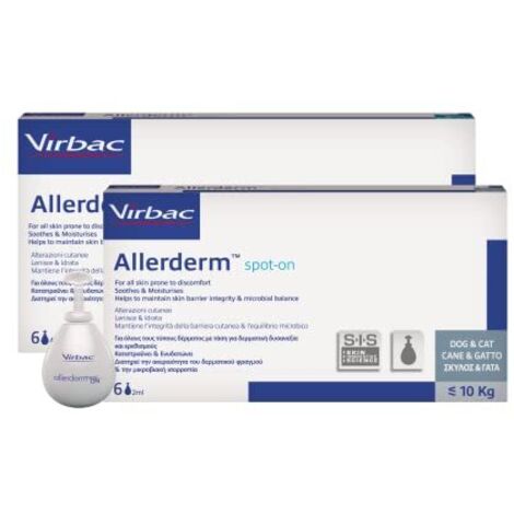 Virbac Dog &amp Cat Allerderm Spot On &gt 10 Kg  - Confezione Da 6 Pezzi