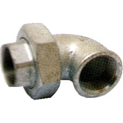 Virfollet Codo unión hembra-hembra a 90° galvanizado