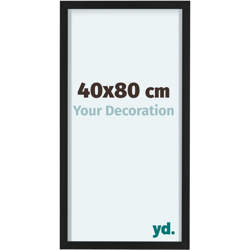 Yd. - Cadre Photo 40x80 cm - Noir - Aluminium - Virginia.
