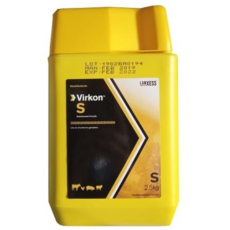 Virkon S, desinfectante virucida contra virus que afectan a