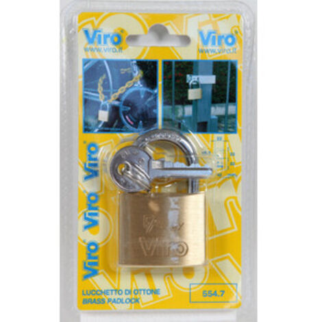 VIRO BL 553.7 LUCCHETTO OTT RETTANGOLARE 30 MM- 12,0 pz