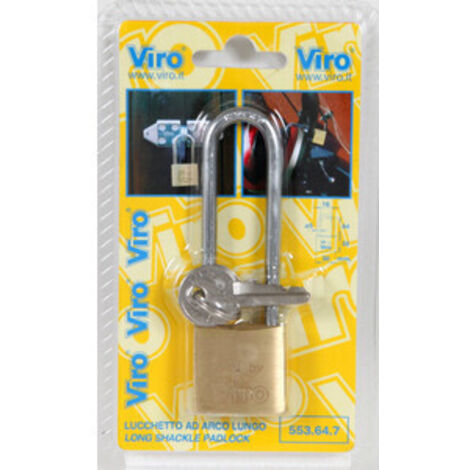 VIRO BL 555.49.7 LUCCHETTO OTT ARCO LUNGO 50 MM- 6,0 pz