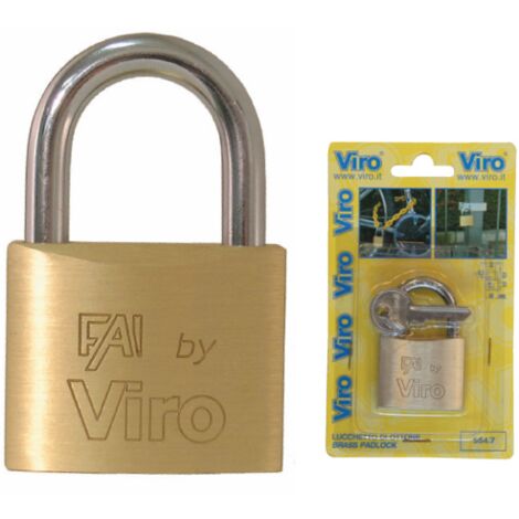 Viro Fai art 550 cadenas rectangulaire 16 mm avec arceau en acier 2 clA s