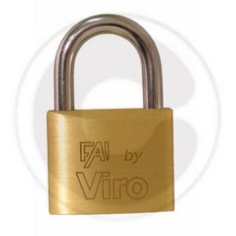 Viro Fai art 553 cadenas rectangulaire 30 mm avec arceau en acier 2 clA s