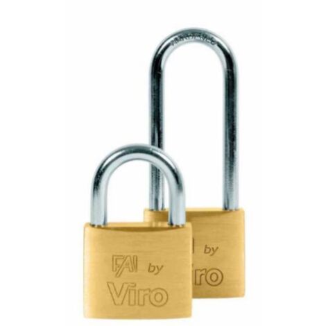 Viro Fai art 553.32 Cadenas rectangulaire 30 mm avec arceau long en acier