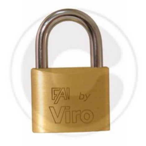 Viro Fai art 554 cadenas rectangulaire 40 mm avec arceau en acier 2 clA s