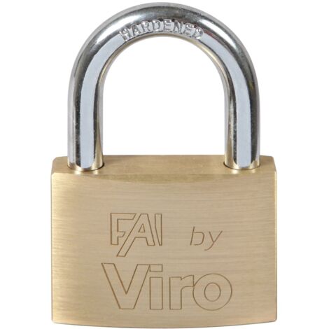 Viro Fai art 556 lucchetto rettangolare 60 mm con arco in acciaio 2 chiavi