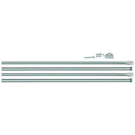 Viro Kit Coppia di Aste Serrature per Porte Basculanti, in Acciaio Zincato, Estensibile da 88 a 165 cm