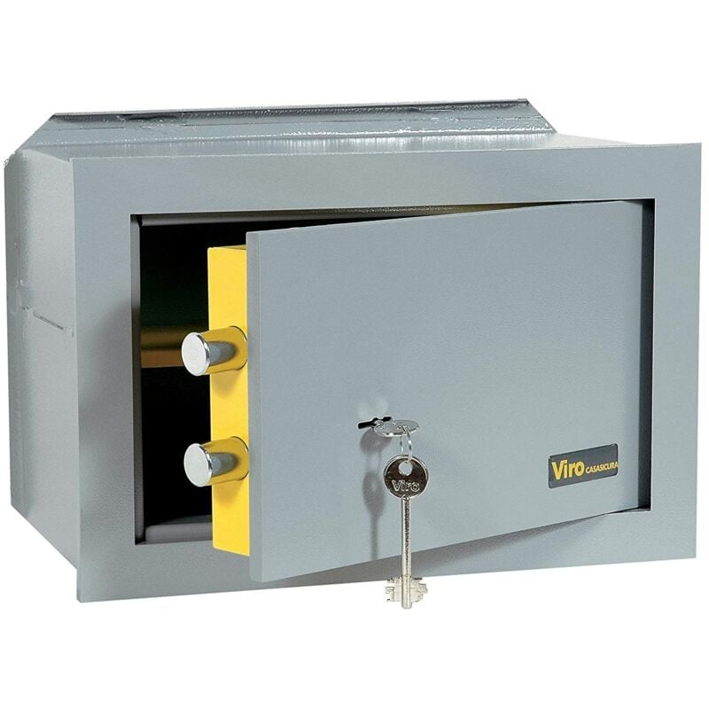 Viro - mechanischer wandtresor 42x30x20 mit doppeltem kartenschloss