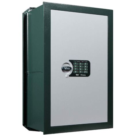 Viro  Privacy Elettronica, Cassaforte con Scheda Elettronica, da Incasso, Completamente in Acciaio, 555x350x250 mm