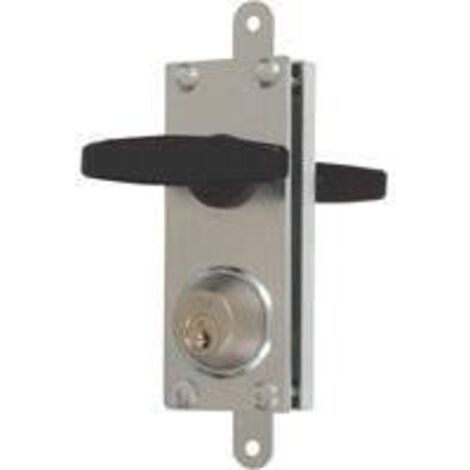 Viro  Serrature per Porte Basculanti e Serrande, Corazzata, con Coppia di Maniglie, Interasse 70 mm