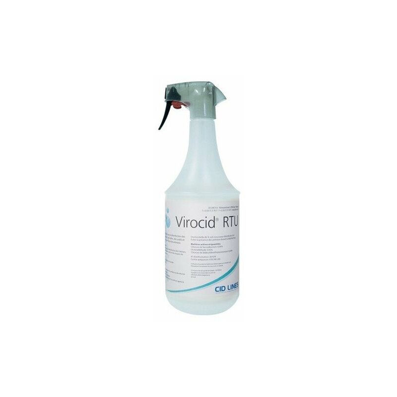 Virocid rtu 1 litre spray désinfectant