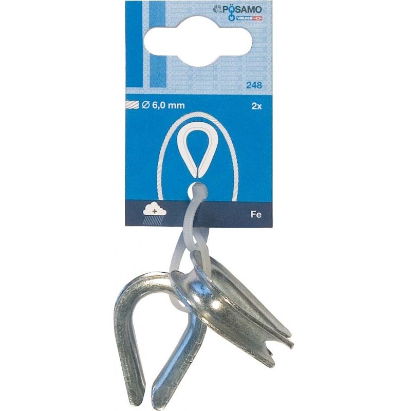 Viroles acier Galv. 4mm - 25 unités (Par 10)