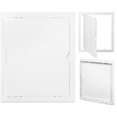 Virone  Trappe d'accs en plastique - 26,5 x 31,5 cm - Blanc - Installation facile - Design esthétique