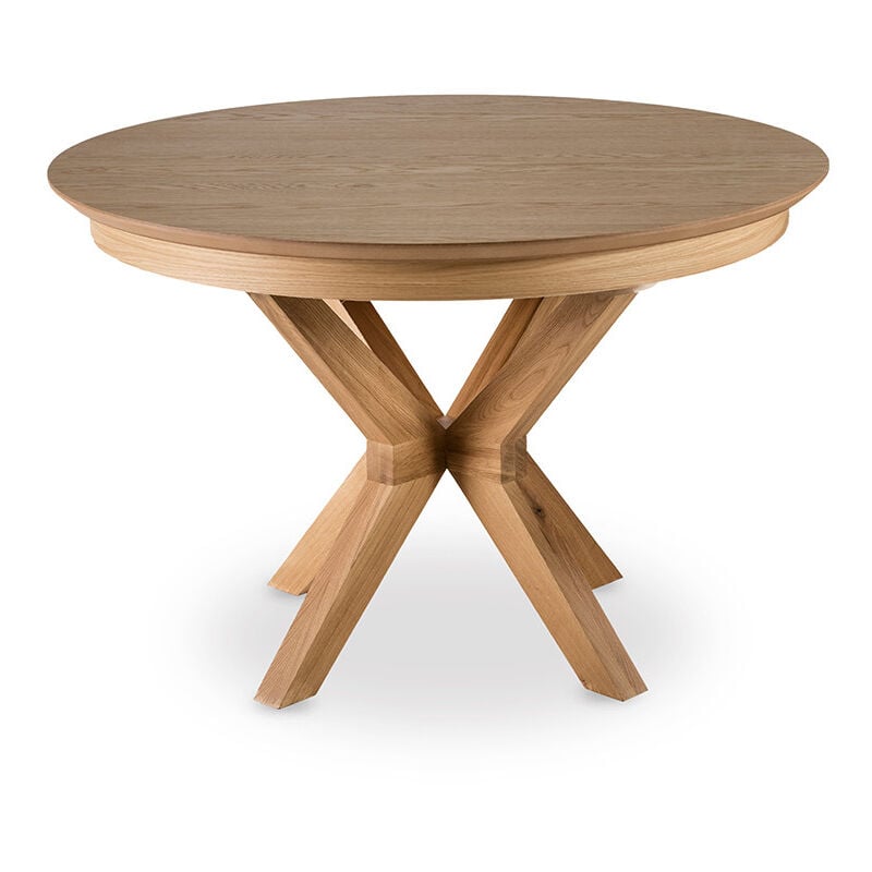 Lisa Design - Virtuoso - table à manger ronde extensible - bois - 4 à 8 personnes - bois