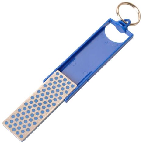 VIRUTEX Mini Diamond Sharpening Stone – 70x25x5 mm, Medium Blue Grit (F70C)