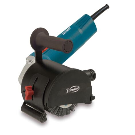 Virutex – Satineuse 1400W pour satinage et polissage – Vitesse réglable 1000-4000/min – Diamètre rouleau 100mm – Système de guidage réglable